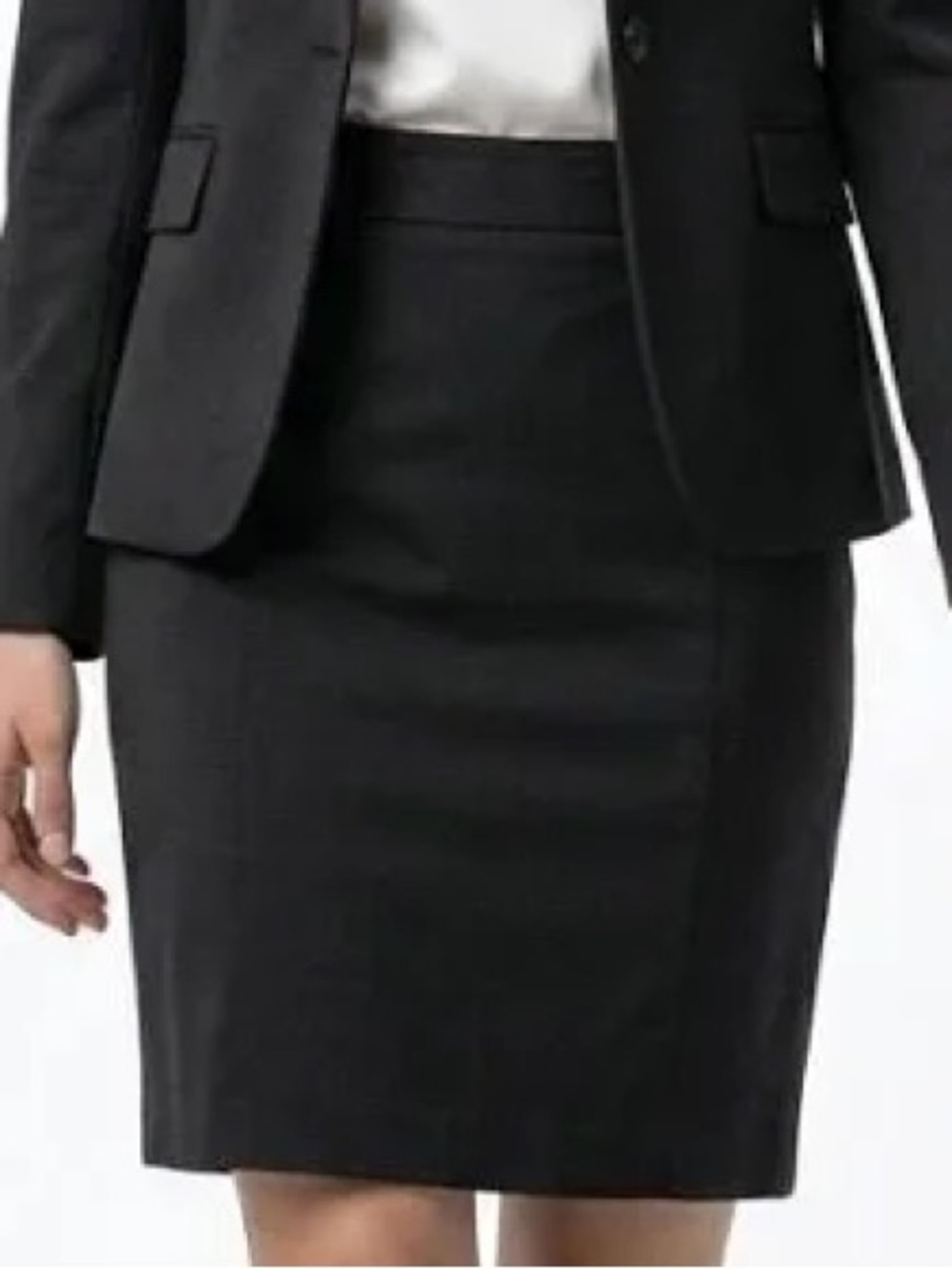 Kenneth Cole Reaction Multi-Zipper Accent Skirt Black Silver Side Zippers 6